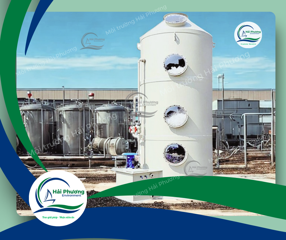 tháp hấp thụ khí thải