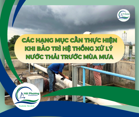 bảo trì hệ thống xử lý trước mùa mưa